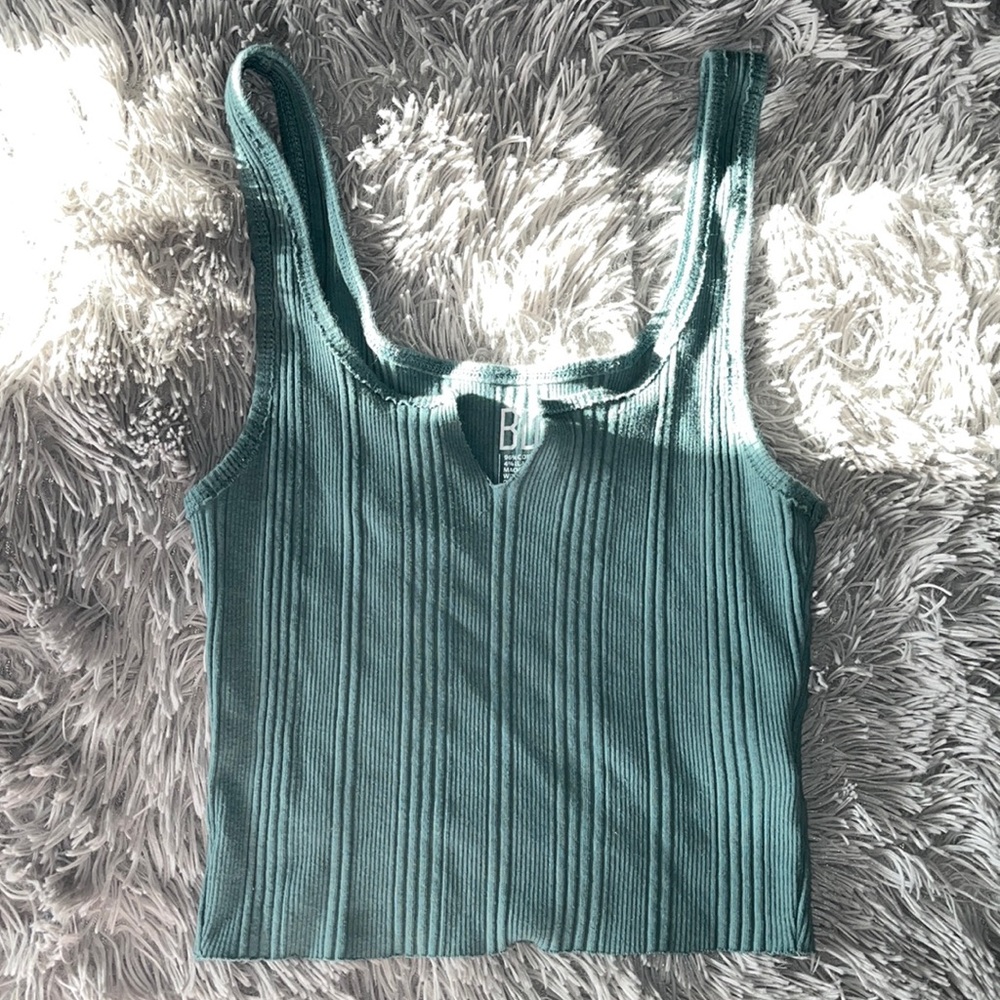 BDG V notch tank top Teal from Urban Outfitters size XS